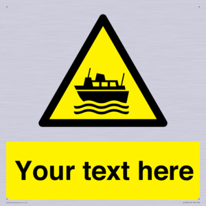 Custom warning ferries crossing vessels